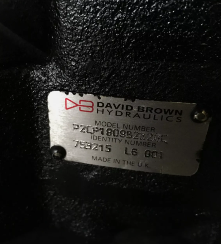 David Brown Hydraulic Gear Pump - PC1909B2B26C JCB 919/73800