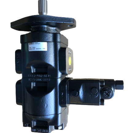 FERMEC - Massey Ferguson - Terex Twin Hydraulic Pump + Unloader Valve 37 + 37 CC/REV - Unwin Hydraulic Engineering