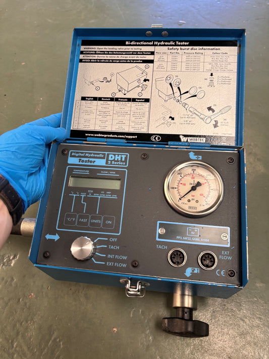 Webtec DHT402-B-6 Digital Hydraulic Test Unit 1" BSP Ports **** Used Unit***