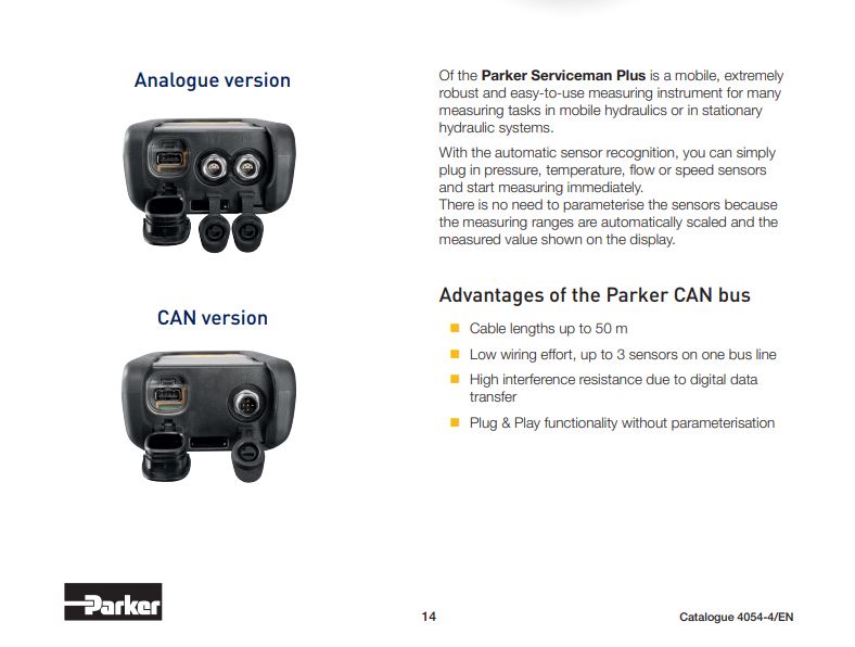 Parker Sensocontrol  SCM-155-2-05 CAN  Serviceman Plus CAN