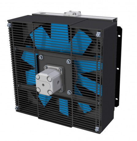 TT 16 rail Hydraulic motor Air Blast Oil Cooler TT16RH11 0.08KW - Unwin Hydraulic Engineering